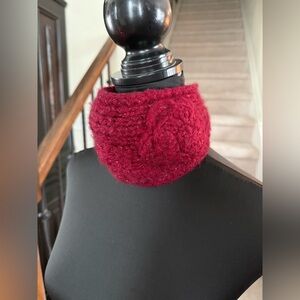 Burgundy Knit Headband